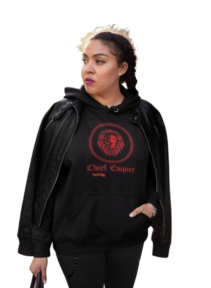 Womens Black Lion Kingi Hoodie